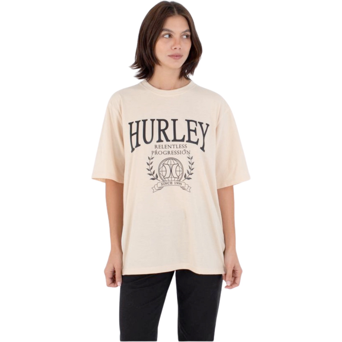 2026 Hurley Womens Global Oversized Tee WTSEU00025 - Beige